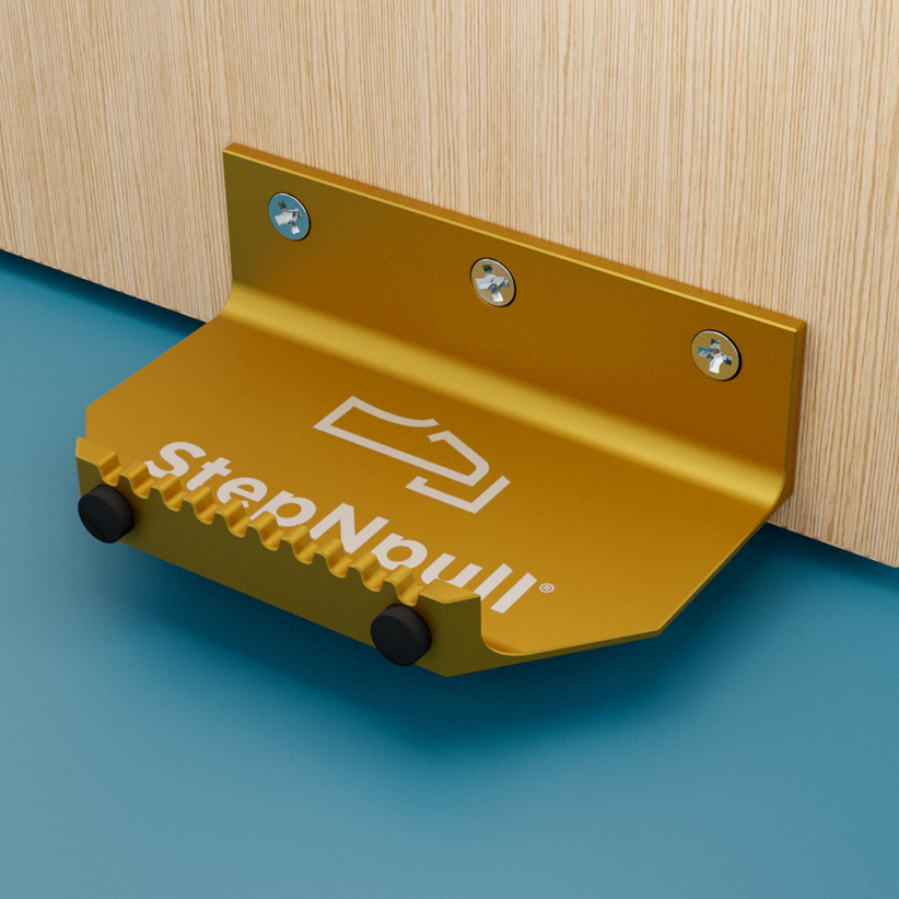 stepnpull the foot handle gold product image for standard doors